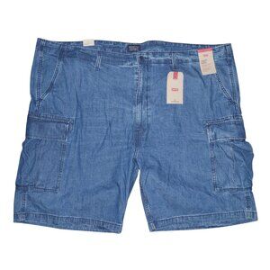 Levi's Carrier Cargo Jean Shorts Men's Size 54 Dark Wash Jorts NWT